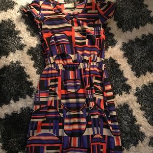 Multi colored mini dress